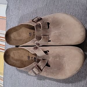Birkenstock Men's Boston Clog Sandal Leather Size 46